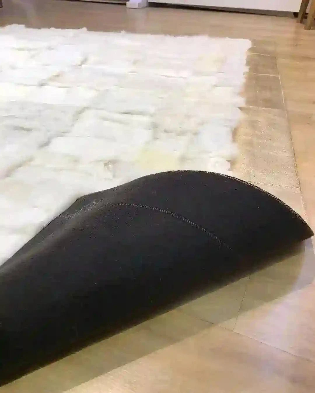 Handmade Sheepskin Area Rug - White Gold Indoor Decor | Luxury & Plush