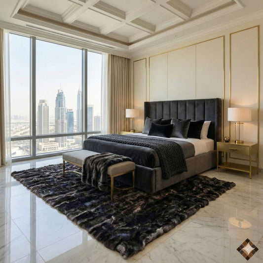 Handmade Genuine Rabbit Fur Rug – Custom Made