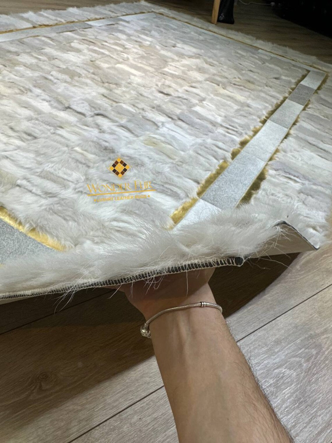 Luxury White Sheepskin Rug, Fluffy rug White Soft Area 8 x 10 Rug, Floor Fur Rug, Shaggy Rug, Luxury Plush Living Room Rug, Sheep Skin Rug