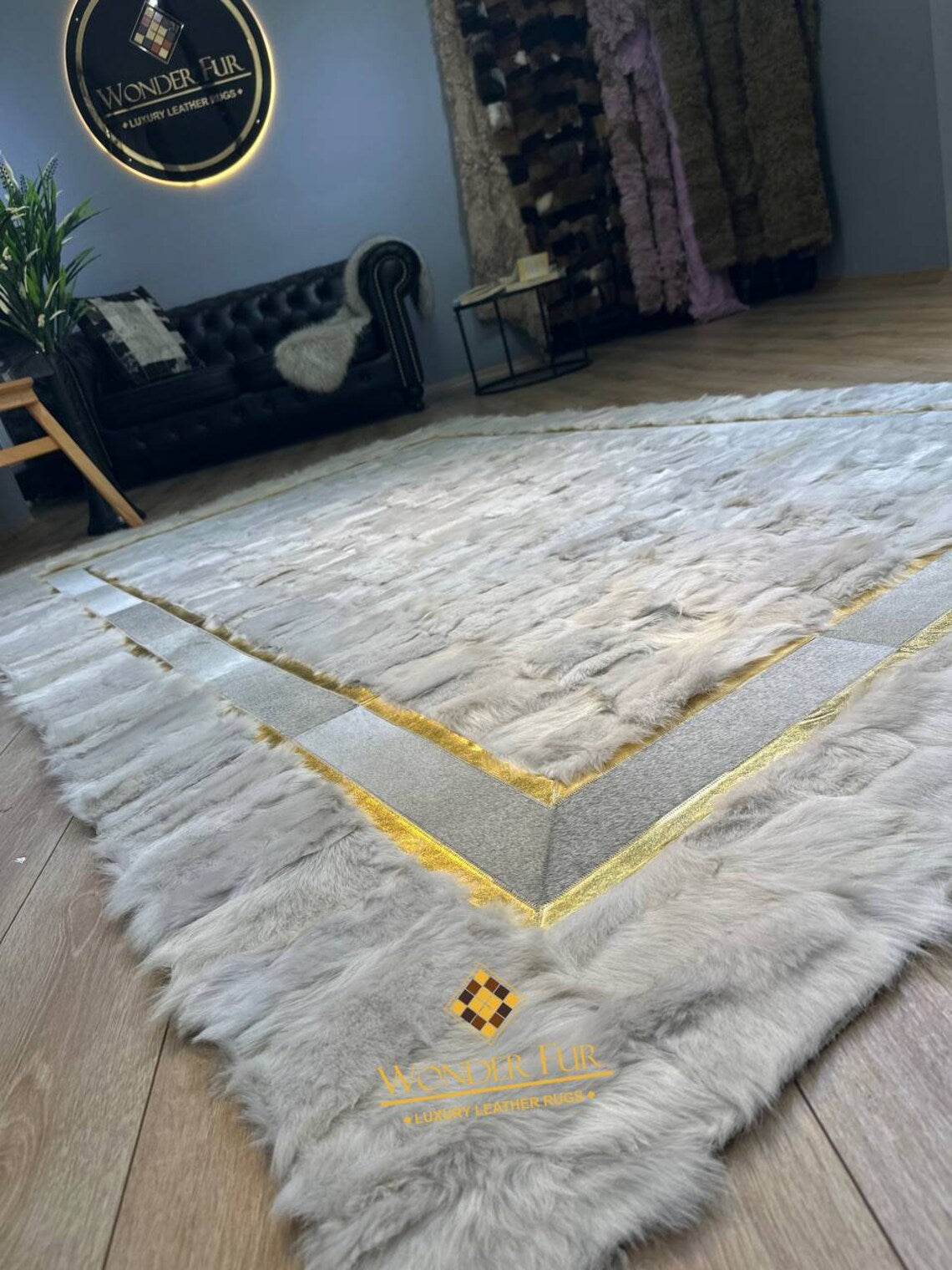 Luxury White Sheepskin Rug, Fluffy rug White Soft Area 8 x 10 Rug, Floor Fur Rug, Shaggy Rug, Luxury Plush Living Room Rug, Sheep Skin Rug