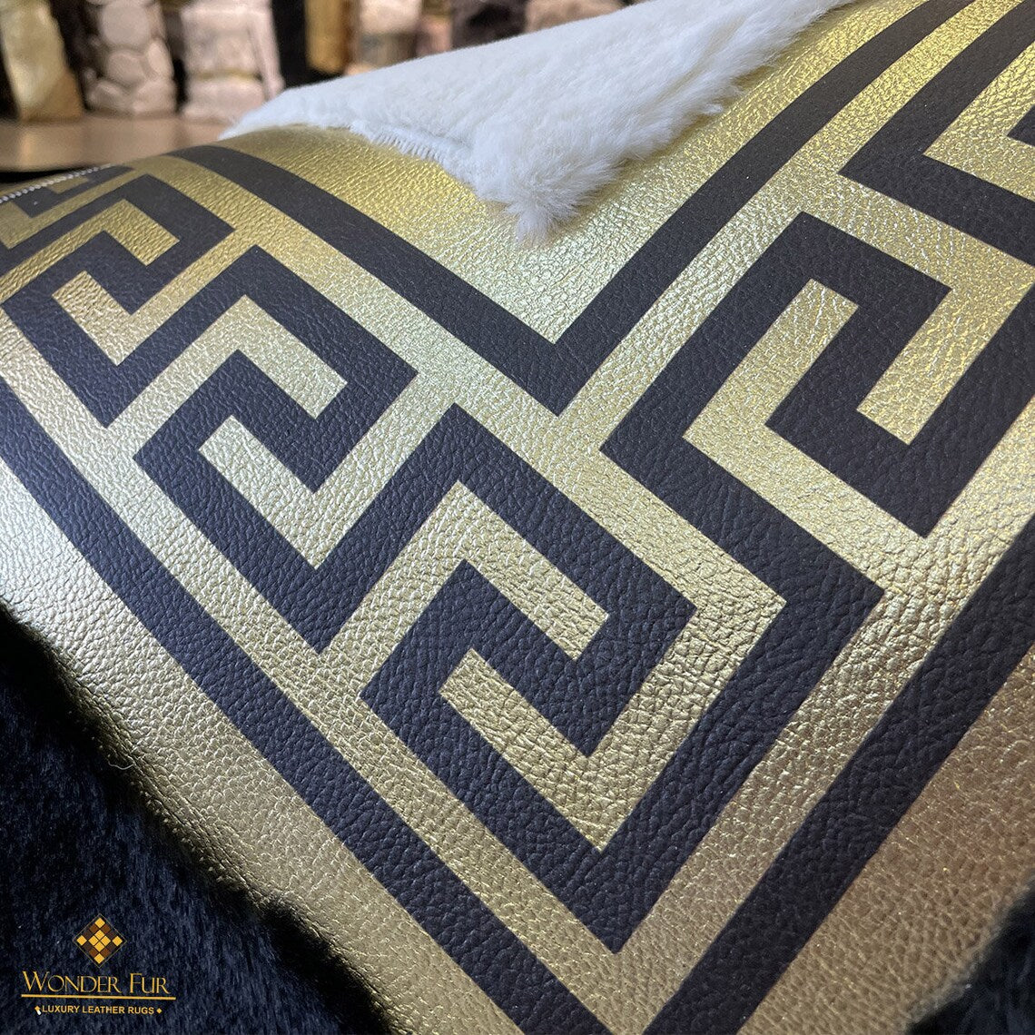 Modern Plush Extra Soft Black And White Faux Fur 6x8 Living Room Rug