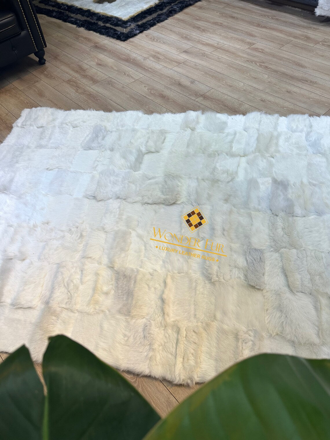 Shaggy Soft Non Slip White Sheepskin 5x7 Bedroom Rug , Natural Carpet