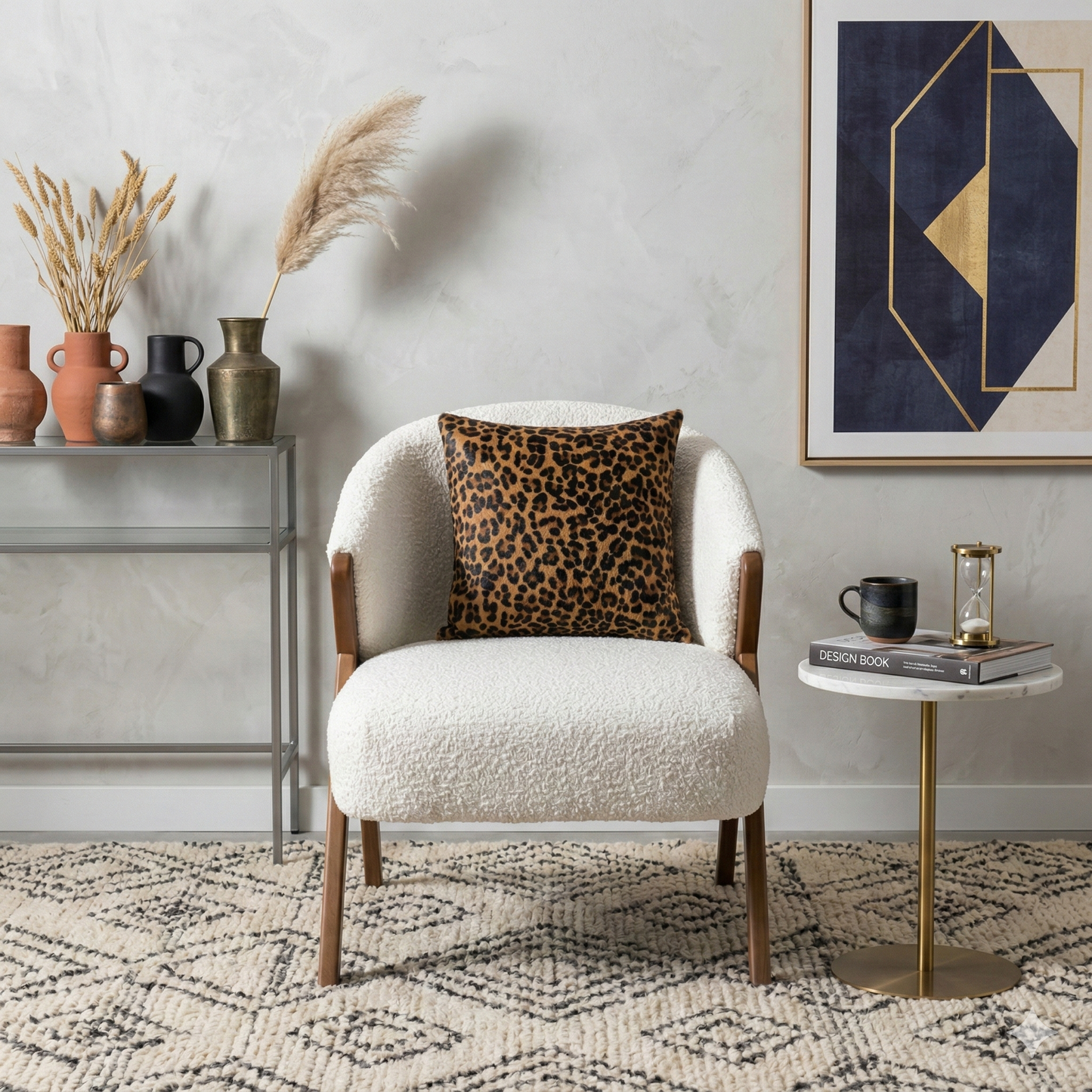 Leopard Cowhide Pillow - Handmade Cowhide Pillow Cover