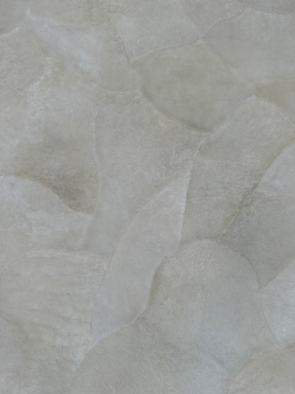 Handmade Natural Bej Lambakin FurRug, 100% Handmade Shaggy Sheepskin Carpet