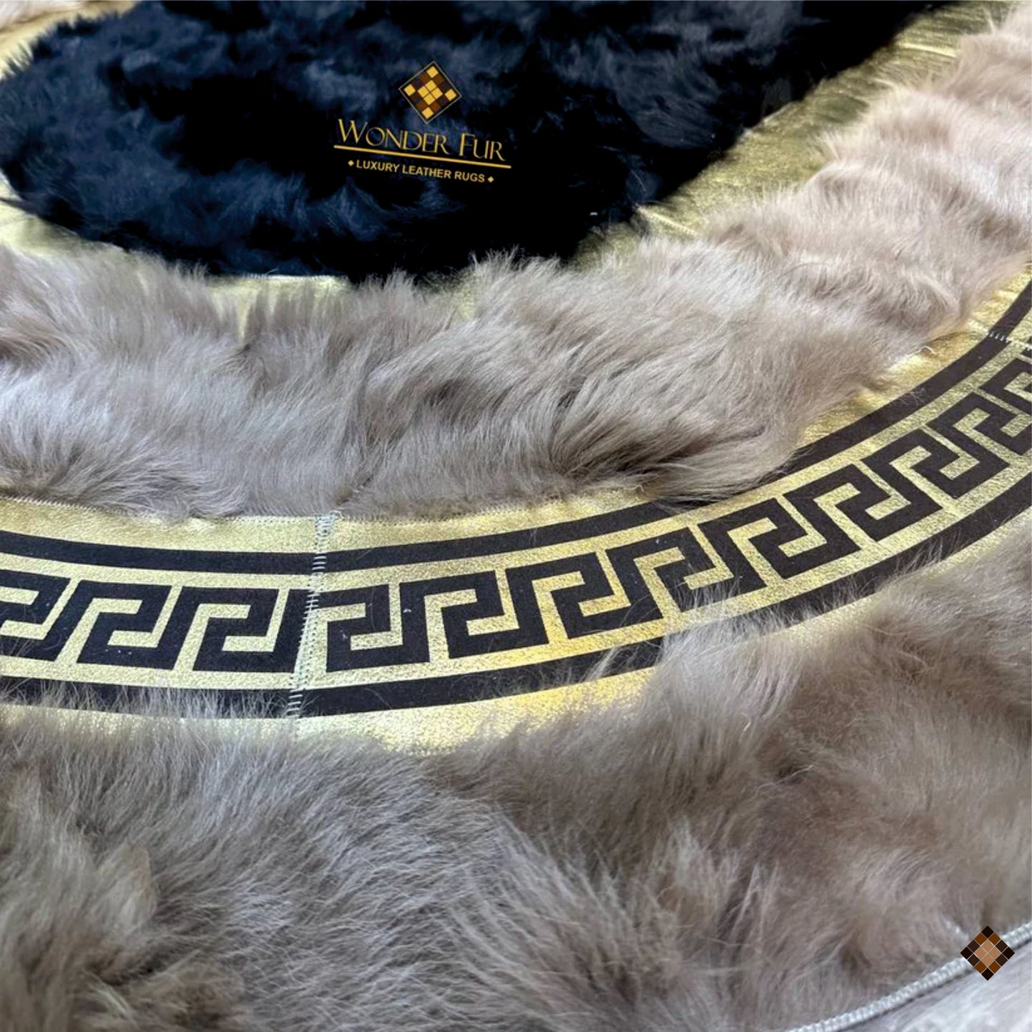 Genuine Brown Sheepskin Runner Rug – Handmade Luxury Hallway Accent - WONDERFURRUG