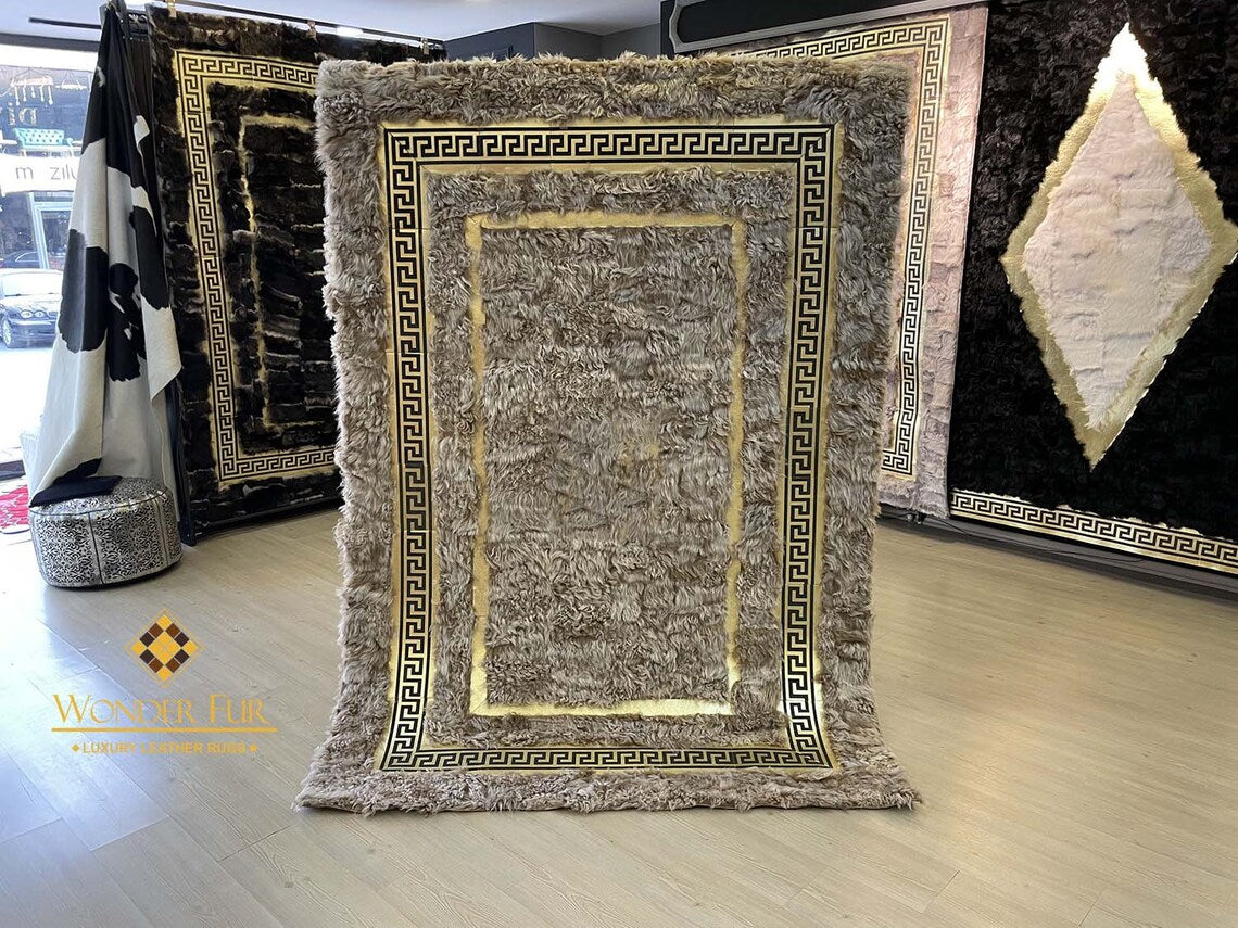 Luxury Handmade Natural Fur Rugs | Sheepskin, Cowhide, Goat, Rabbit ...