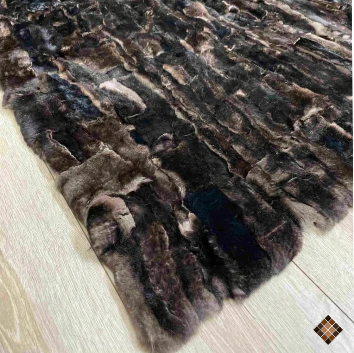 Handmade Genuine Rabbit Fur Rug – Custom Made