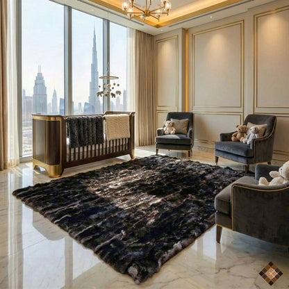 Handmade Genuine Rabbit Fur Rug – Custom Made