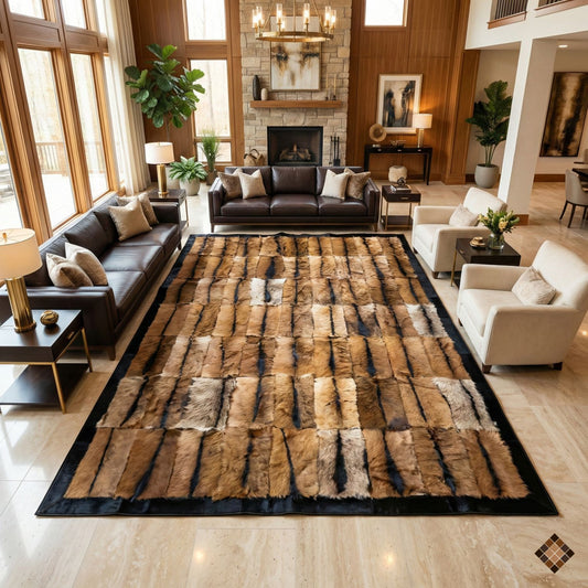  Handmade Goatskin Rug | Genuine Goatskin Area Rug