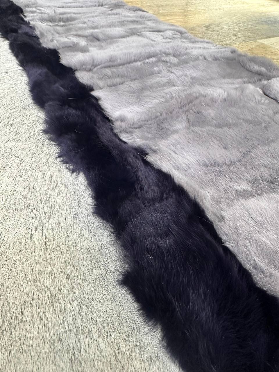 Ultra Soft High Quality Natural Rabbit Fur Rug, Handmade Luxry Carpet