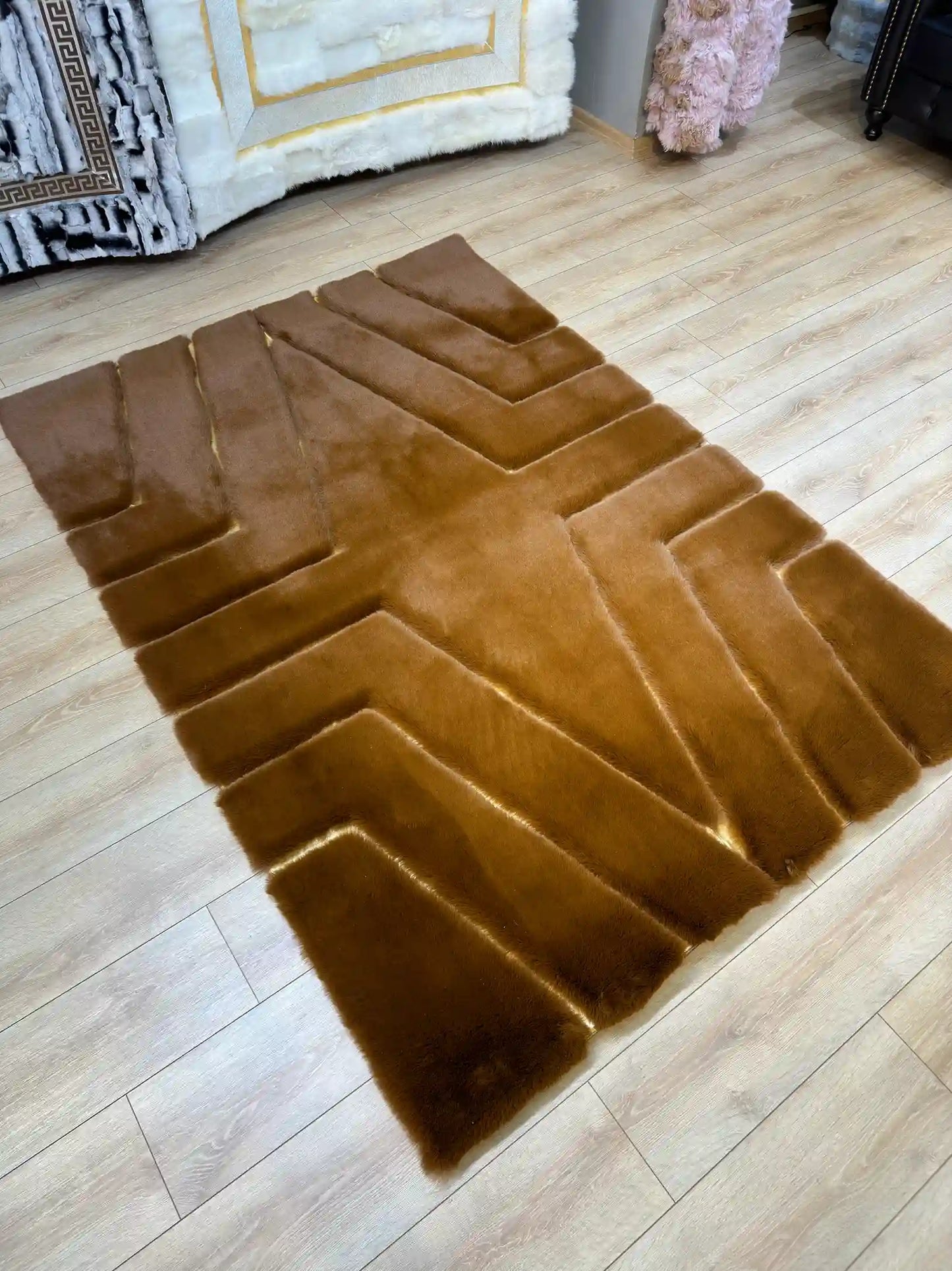 Ultra Soft High Quality Plush Area Rug for Living Room, Unique Handmade Elegance