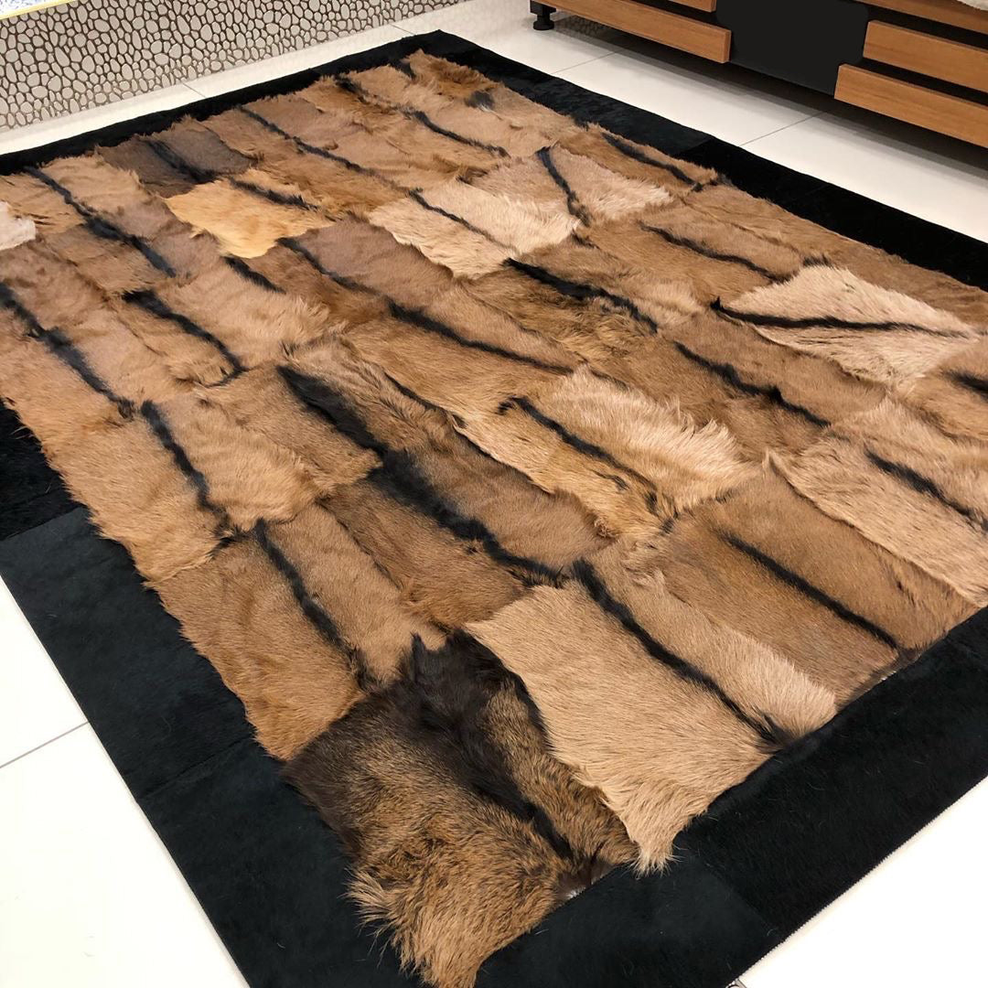 Large Goatskin Rug, Customize 7x10 Area Rug