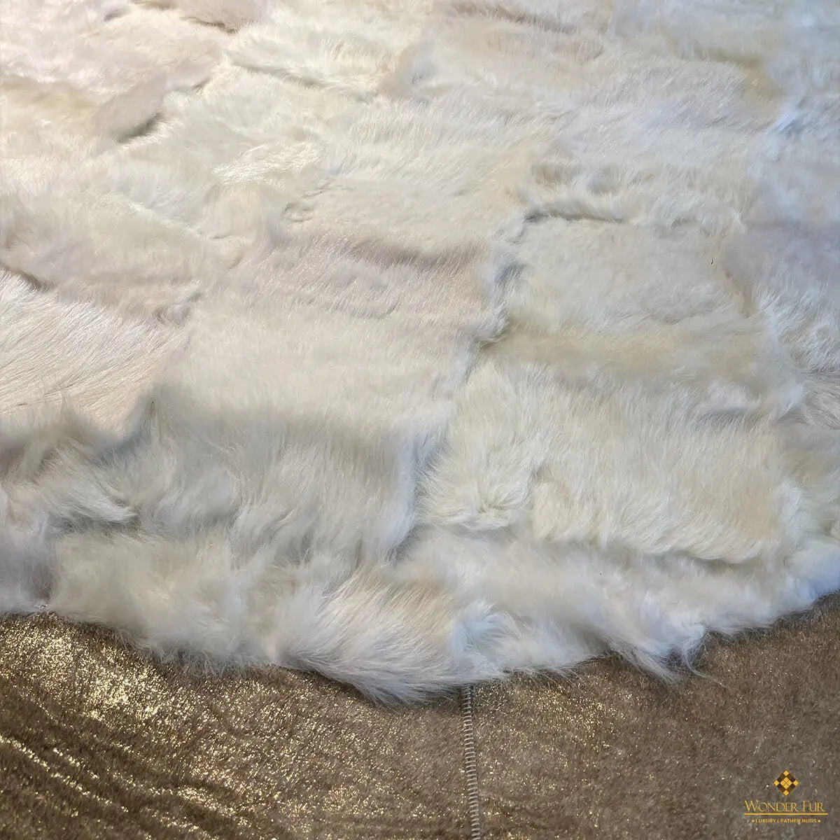 Luxury Oval Sheepskin Rug, Cream White Real Sheepskin Handmade Rug