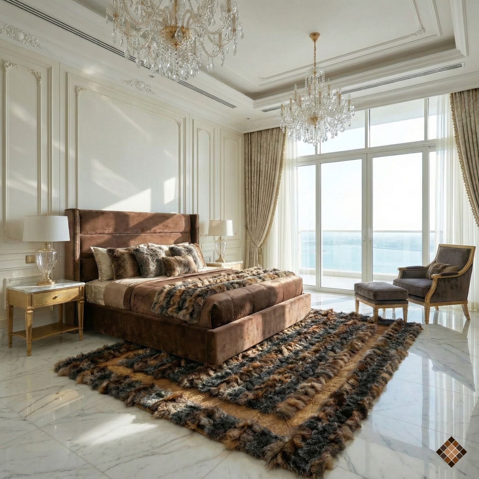 Bring warmth and refined luxury into your space with a genuine brown fox fur rug. Handmade from real fox fur, custom-sized for elegant interiors.