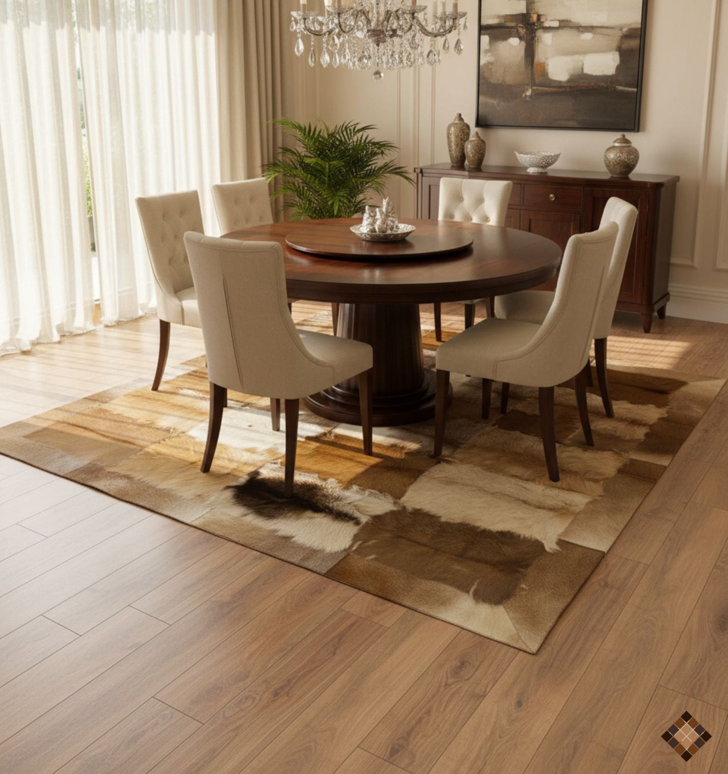 Organic Balance Handmade Goatskin Rug