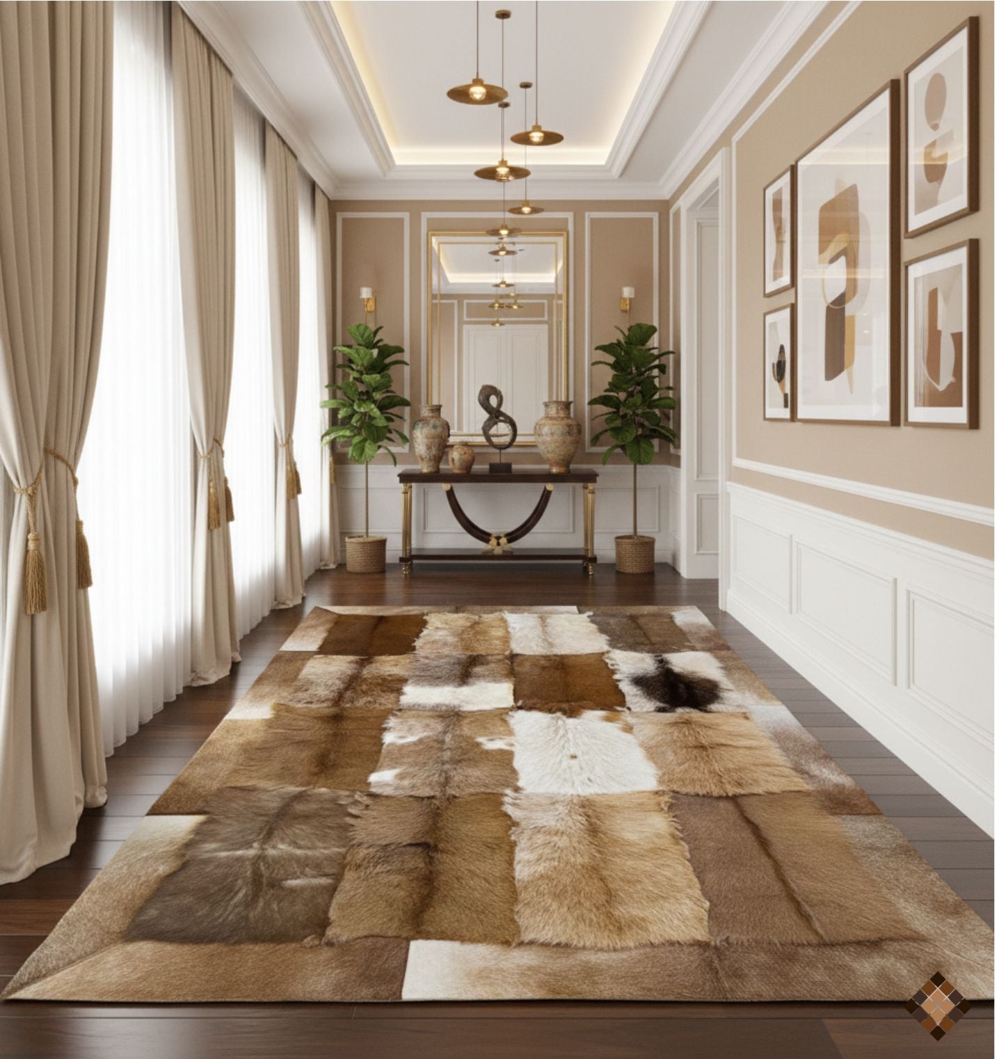 Organic Balance Handmade Goatskin Rug