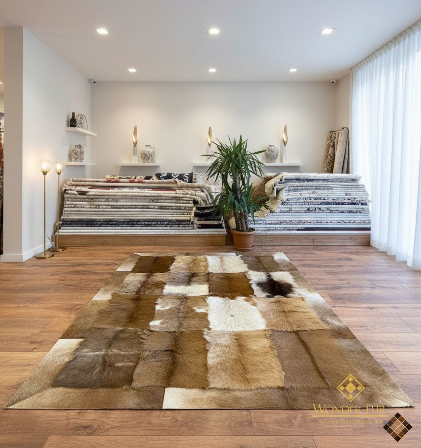 Organic Balance Handmade Goatskin Rug