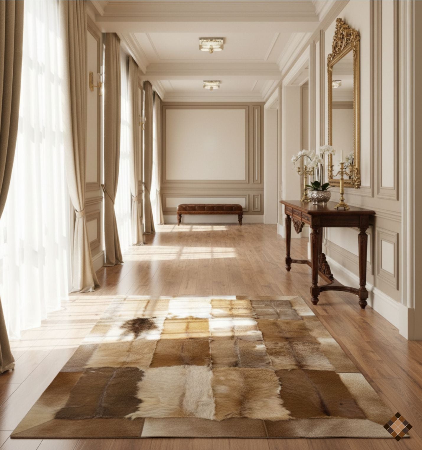 Organic Balance Handmade Goatskin Rug