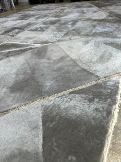 Natural Beige Lambskin Area Rug - Custom Sheepskin Floor Rug