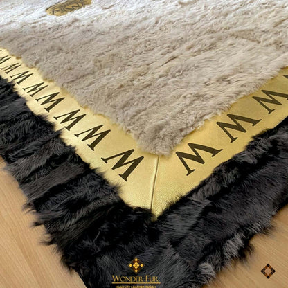 Signature Edition Sheepskin Rug with Custom Logo & Personalized Border