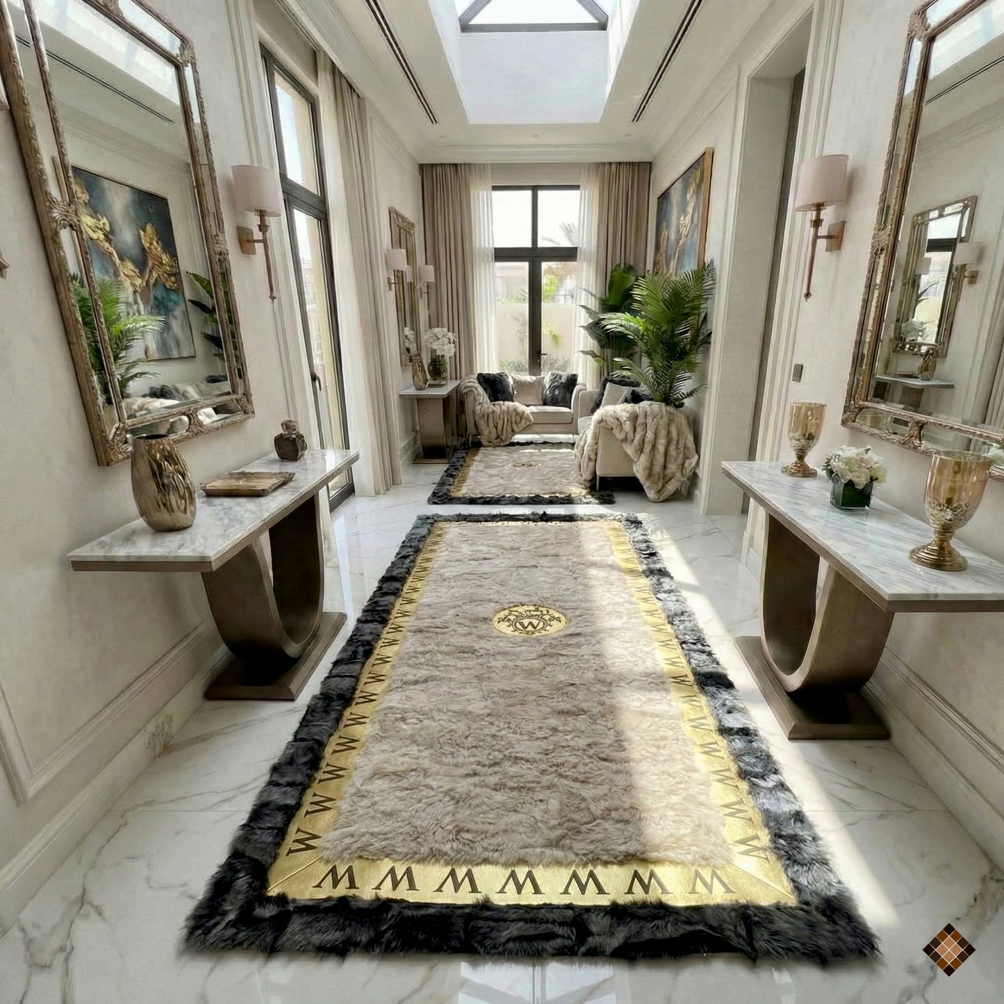 Signature Edition Sheepskin Rug with Custom Logo & Personalized Border