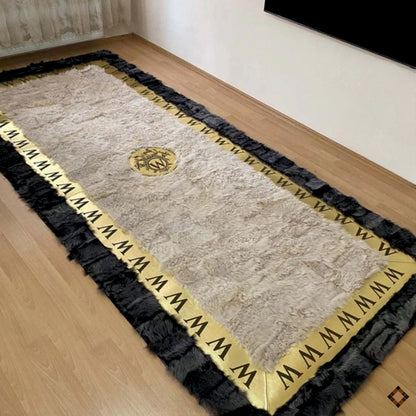 Signature Edition Sheepskin Rug with Custom Logo & Personalized Border