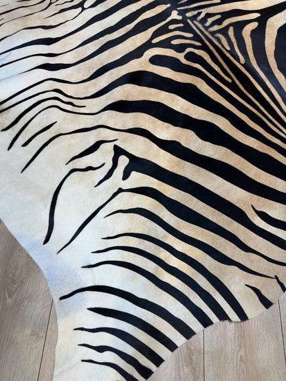 Genuine Zebra Pattern Calfskin Decor Rug, High Quality Modern Rug